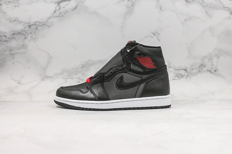 Nike Air Jordan 1 Retro OG High Black Gym Red Metallic Silver Sneakers