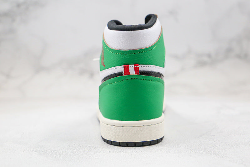 Nike Air Jordan 1 Retro High-Top OG Shoe Lucky Green White Sneakers