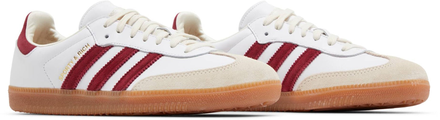Adidas Samba White Core Burgundy IF5660 Shoes