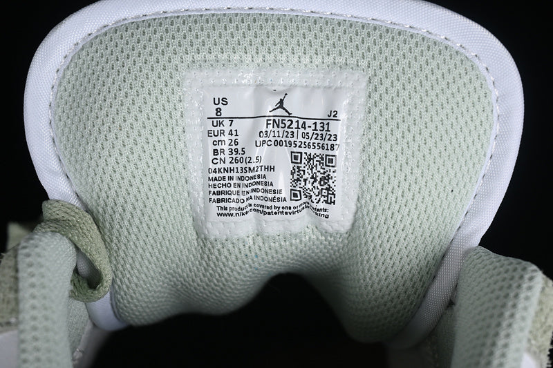 Nike Air Jordan 1 Low White Matcha Green Sneakers
