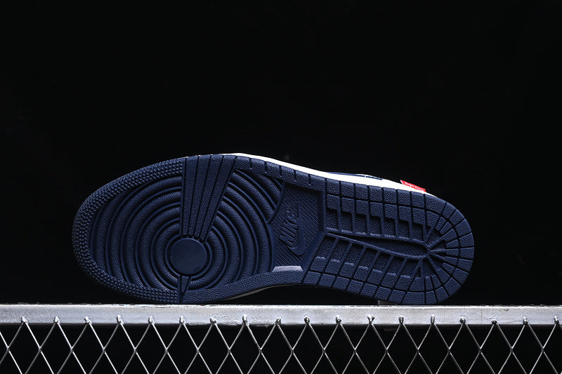 Nike Air Jordan 1 Low Supreme Navy Off White Sneakers