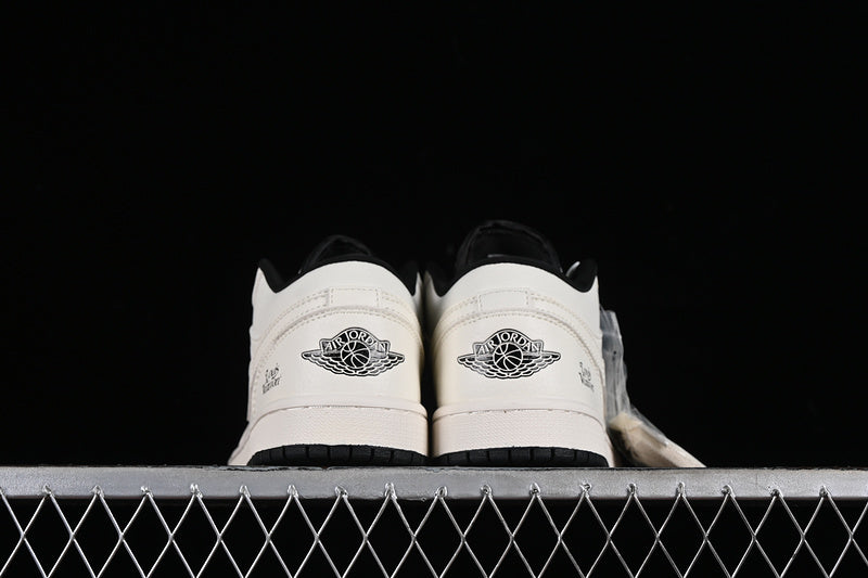 Nike Air Jordan 1 Low Louis Vuitton Black White Sneakers