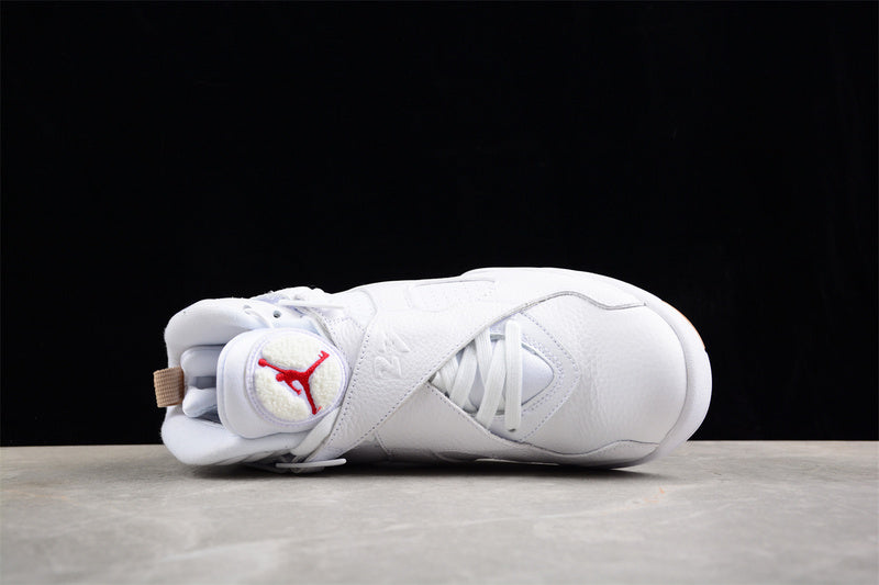 OVO Nike Air Jordan 8 Retro White Metallic Gold Sneakers