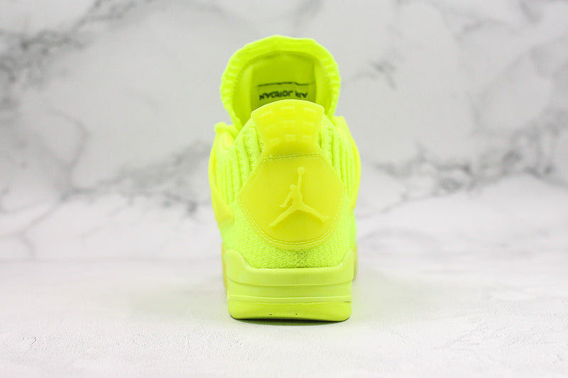 Nike Air Jordan 4 Retro Flyknit Volt Yellow Sneakers