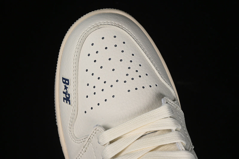 Nike Air Jordan 1 Low BAPE White Grey Blue Sneakers