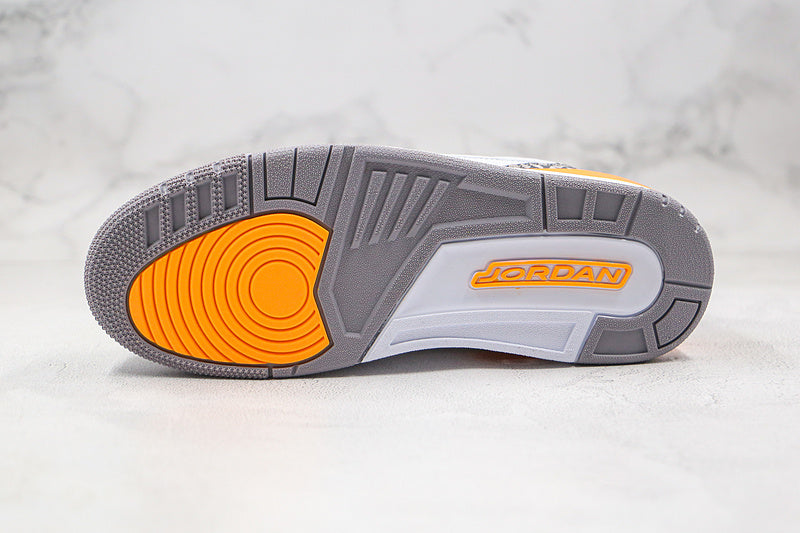 Nike Air Jordan 3 Retro Lakers Laser Orange Sneakers