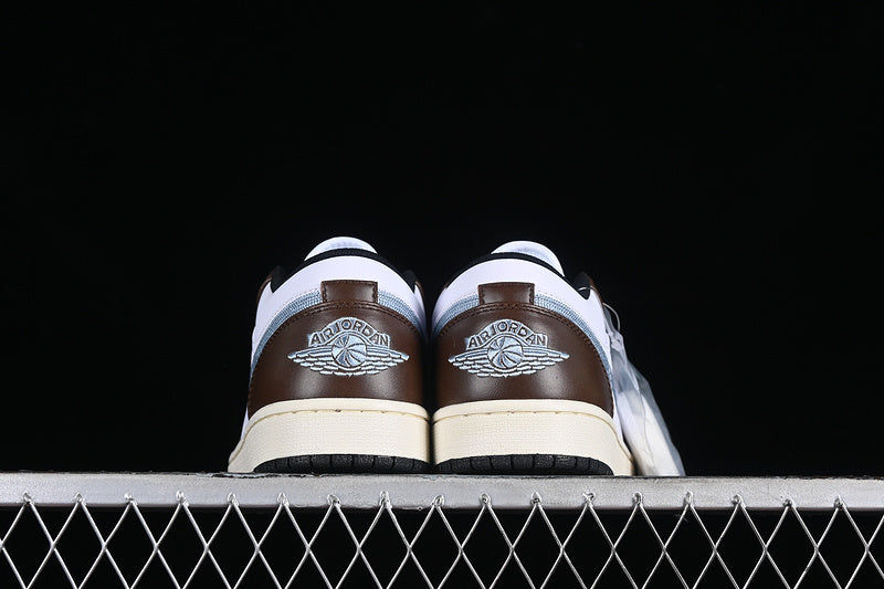 Nike Air Jordan 1 Low Retro SE White Dark Brown Sneakers