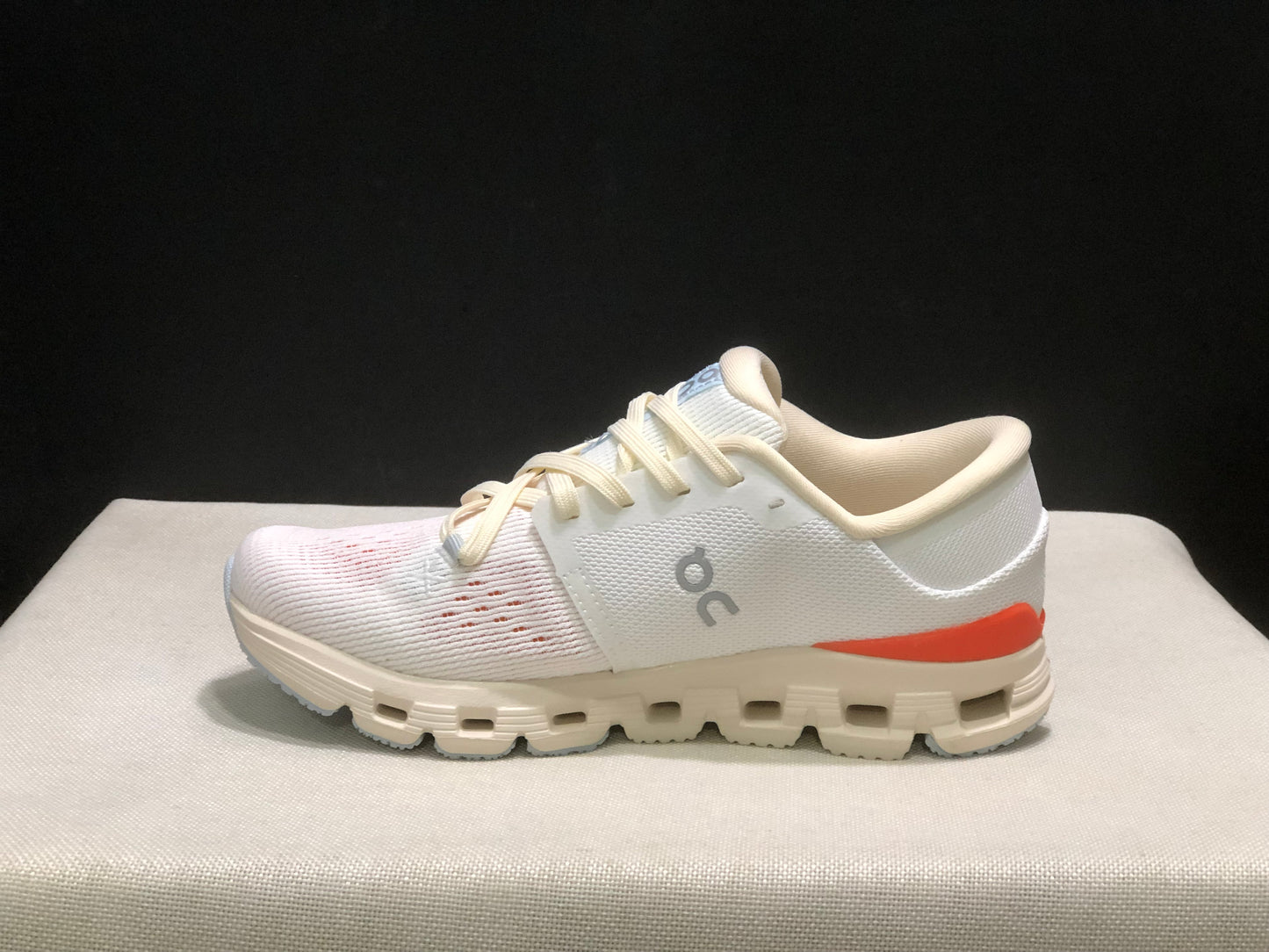 On Running Cloud X4 Comfortable Running Shoes Ivory/Flame