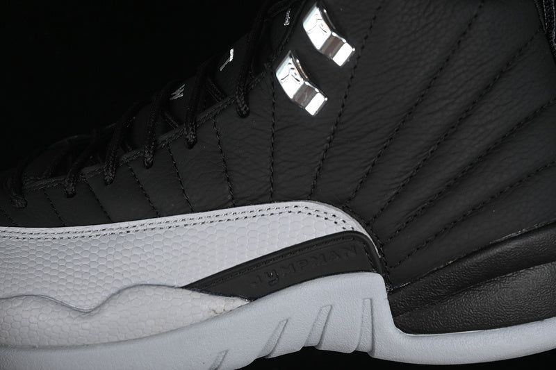 Nike Air Jordan 12 Black Grey Wolf Sneakers