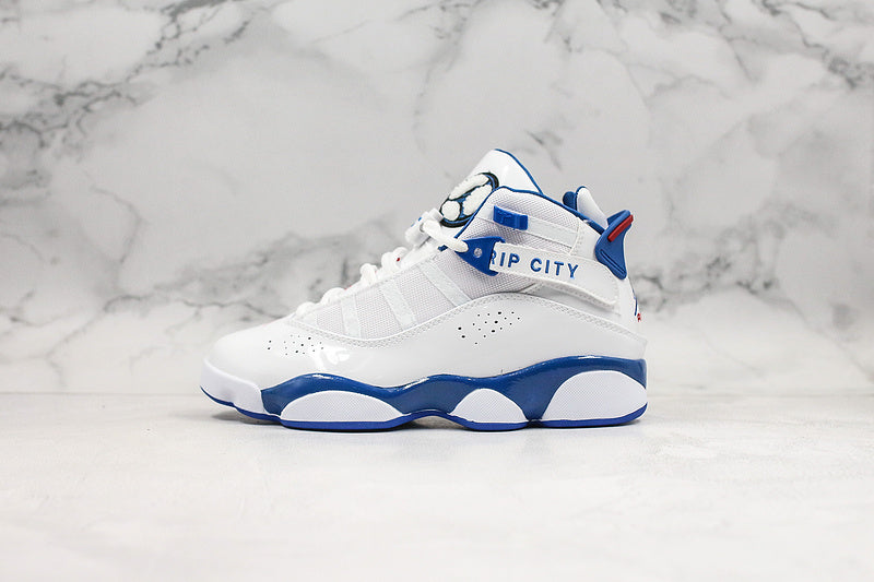 Nike Air Jordan 6 Rings White Navy Sneakers