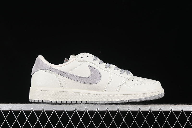 Nike Air Jordan 1 Low BAPE Travis Scott Fragment Design OG SP White Grey Sneakers
