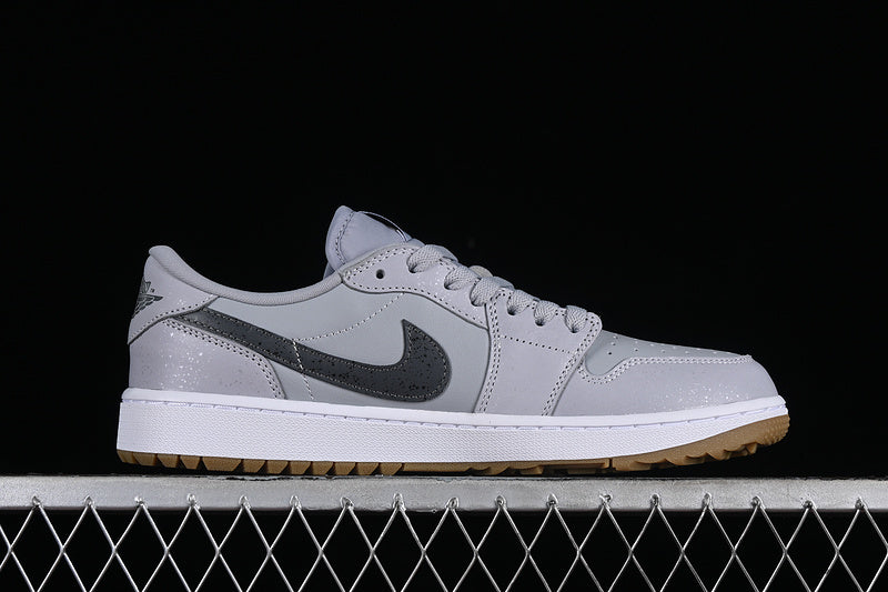 Nike Air Jordan 1 Low Wolf Grey White Gum Medium Brown Sole Sneakers