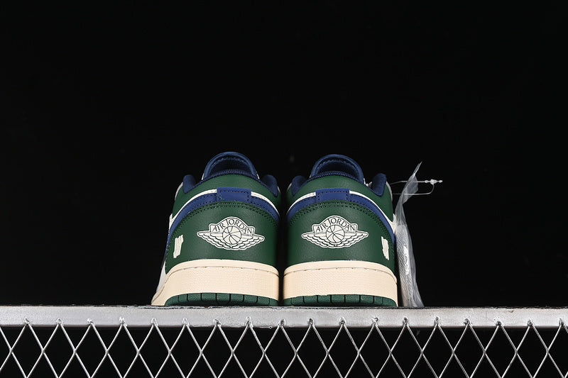 Nike Air Jordan 1 Low UN Green Sole White Grey Blue Multicolour Sneakers