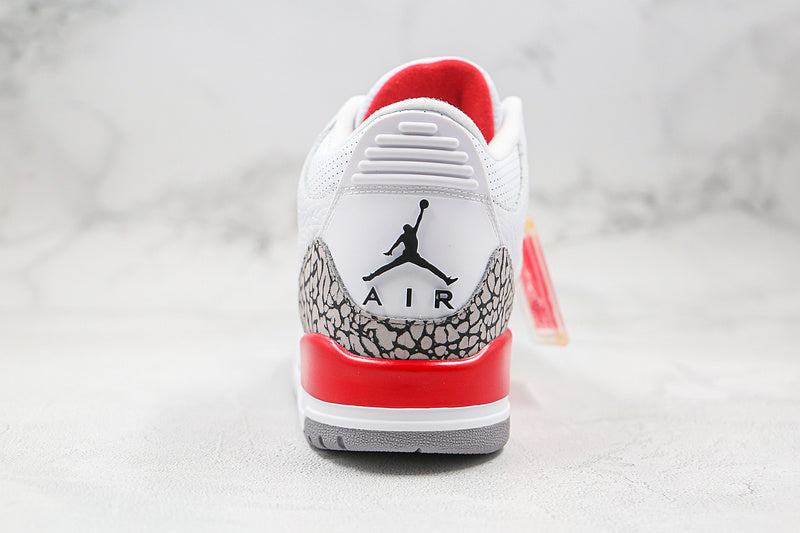 Nike Air Jordan 3 Retro Katrina Hall of Fame 2018 White Red Sneakers
