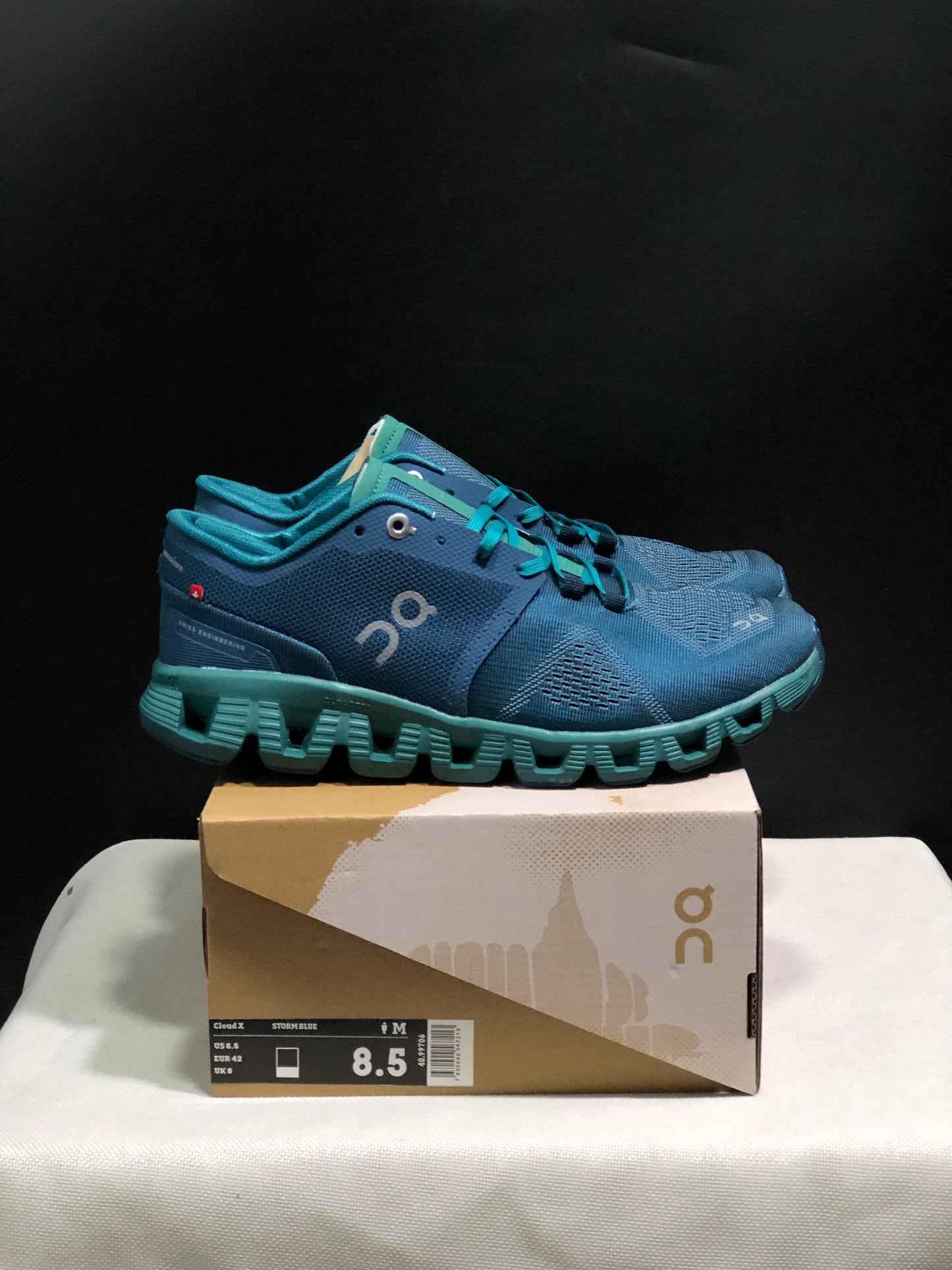 On Running Cloud X Lightweight Running Shoes Storm Blue