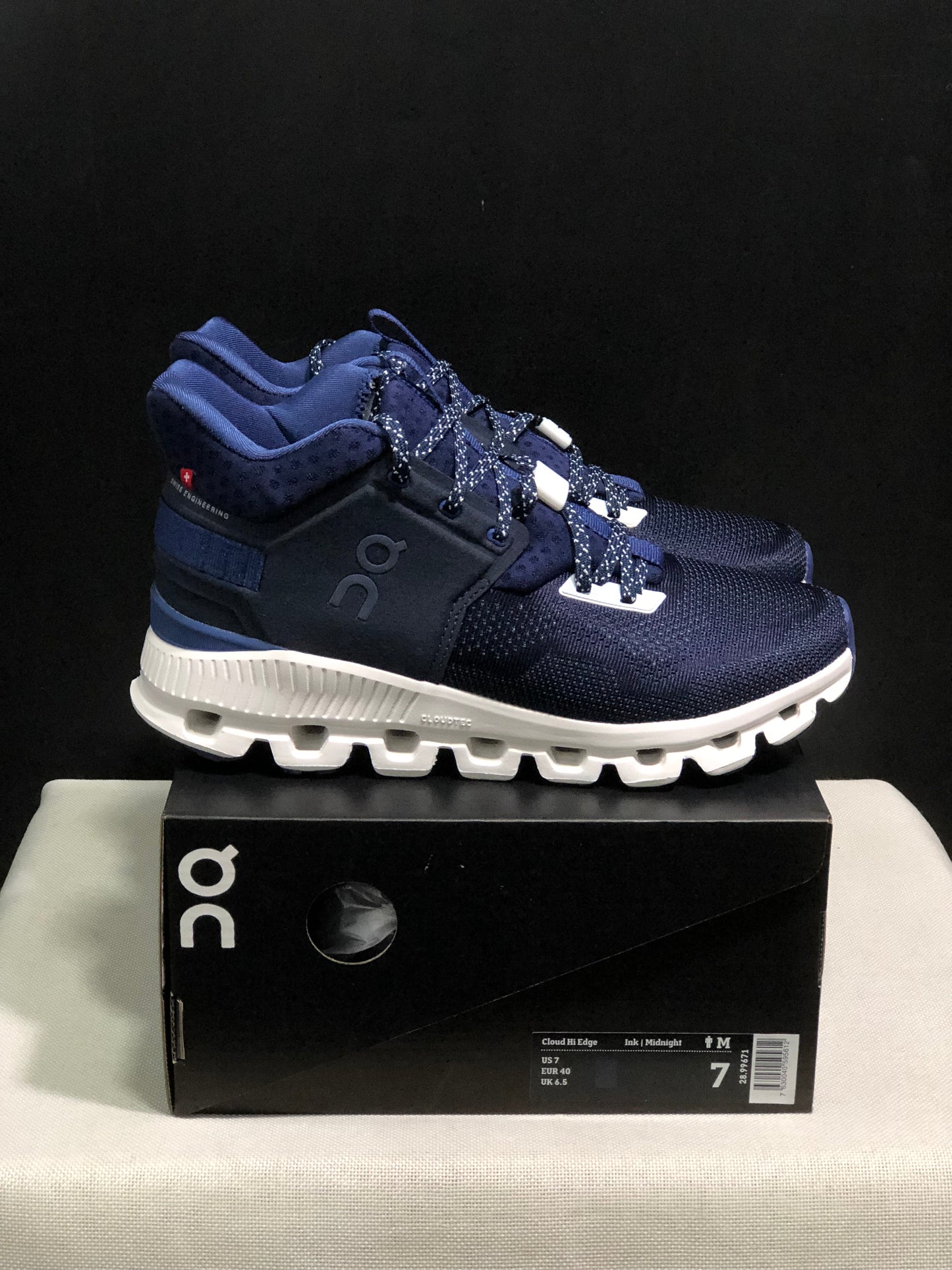 On Running Cloud Hi Edge Outdoor Training Running Shoes Ink/Midnight