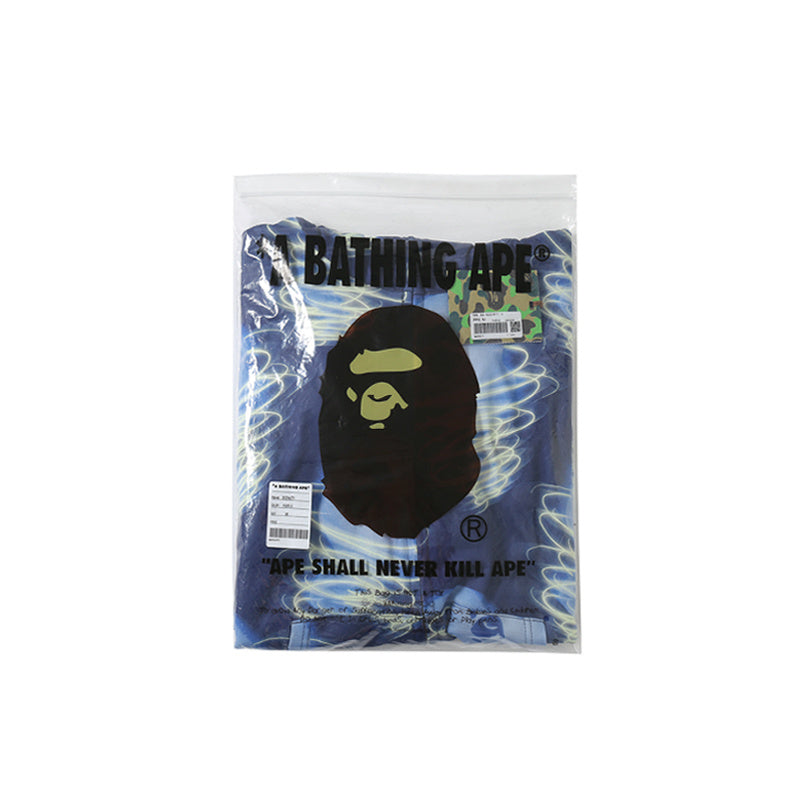 A Bathing Ape BAPE Ape-Man Head Storm Hoodie Blue