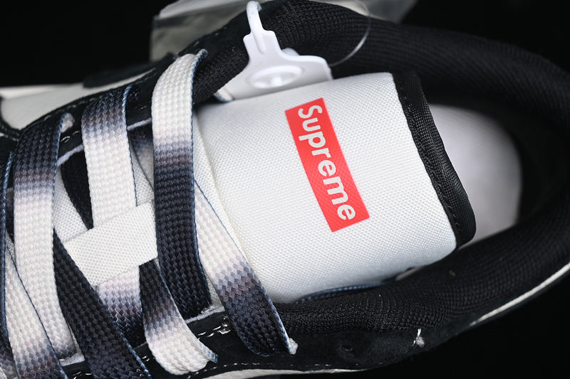 Nike Air Jordan 1 Low Supreme White Black Sneakers