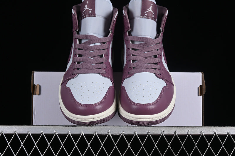 Nike Air Jordan 1 Mid Pure Platinum Sky J Mauve Sail Sneakers