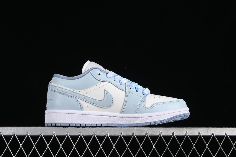 Nike Air Jordan 1 Low Blue Grey White Sneakers