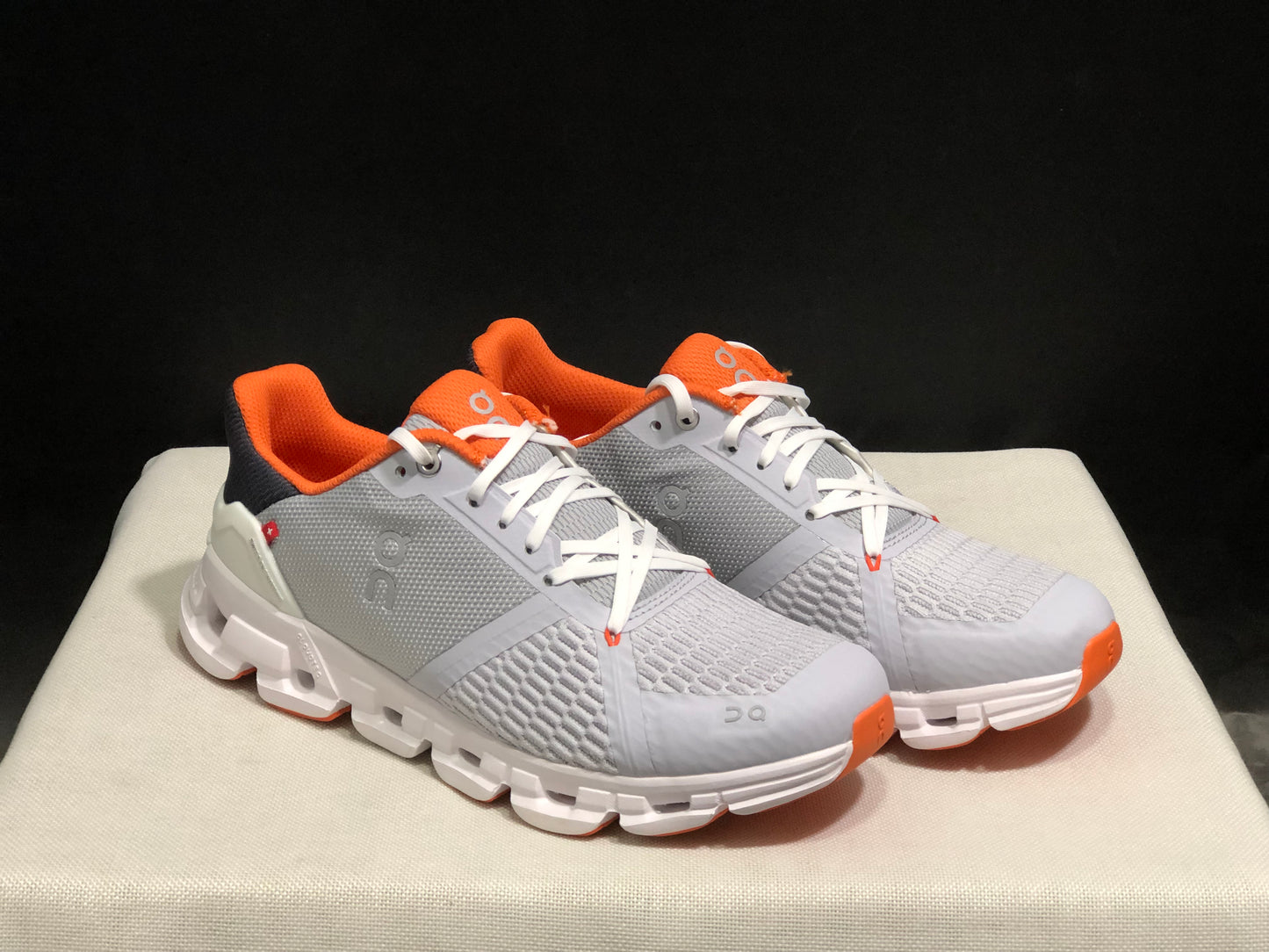 On Running Cloudflyer Shock-Absorbing Running Shoes Light Grey/Orange