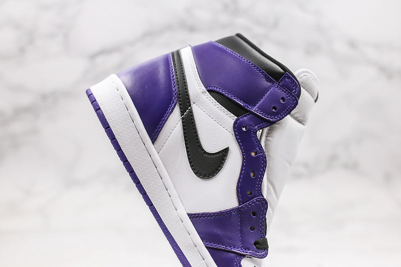 Nike Air Jordan 1 Retro High-Top Purple/White Sneakers