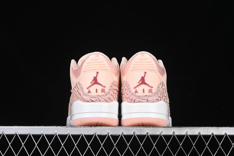 Nike Air Jordan 3 Valentine's Day Coral Pink Sneakers