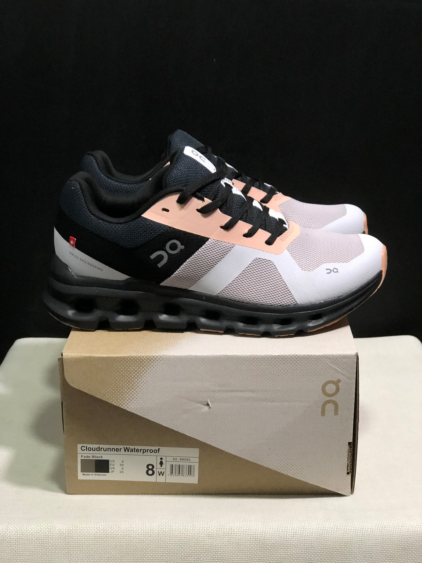 On Running Cloudrunner Anti-Slip Sports Running Shoes Fade/Black