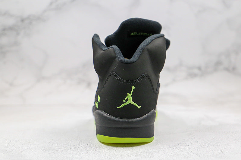 Nike Air Jordan 5 Retro Quai 54 Black Radiant Green Sneakers