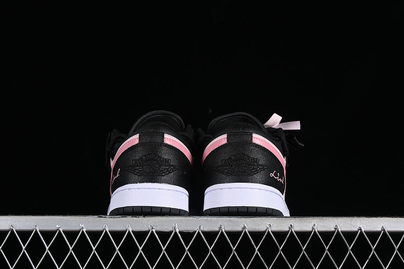 Nike Air Jordan1 Low Black Pink Sneakers