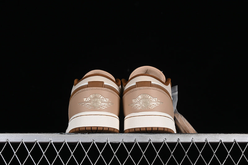Nike Air Jordan 1 Low White Light Brown Sneakers