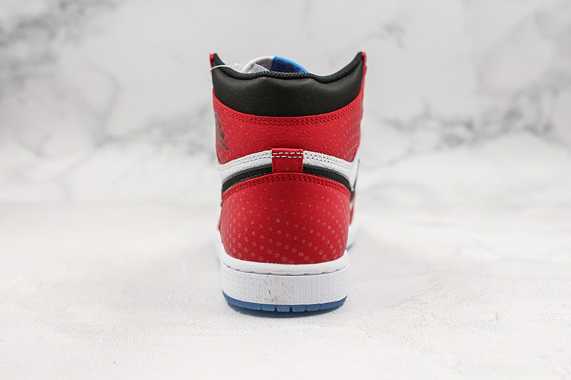 Nike Air Jordan 1 Retro Spider-Man Origin Story Red/Black/White/Blue Sole Sneakers