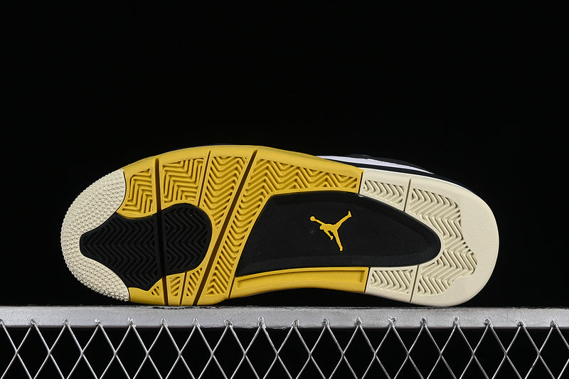 Nike Air Jordan 4 Retro Sulfur Coconut Milk White Sneakers