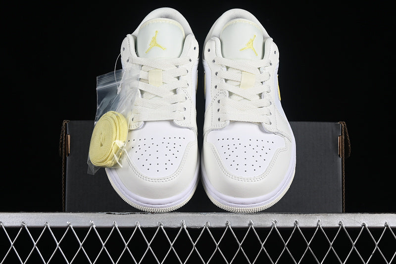 Nike Air Jordan 1 Low Cream Yellow Sneakers