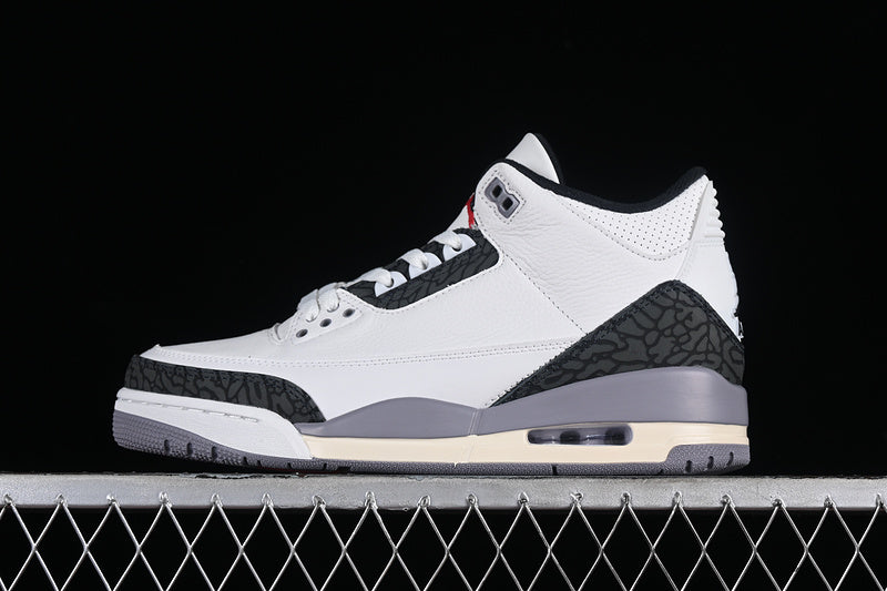 Nike Air Jordan 3 Retro Cement Grey White Sneakers