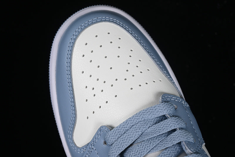 Nike Air Jordan 1 Low Sail Blue White Dune Red Sneakers