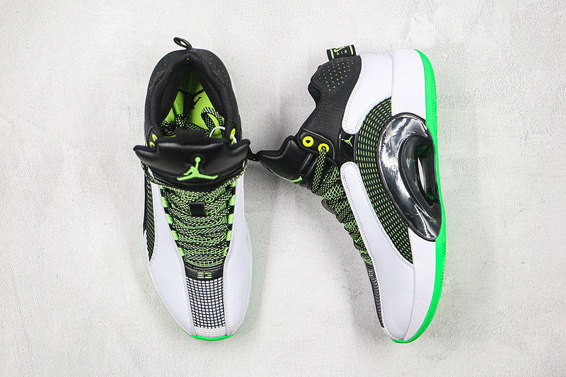 Nike Air Jordan 35 XXXV White Black Green Sole Sneakers