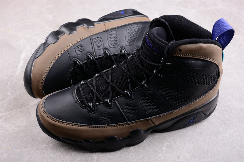 Nike Air Jordan 9 Retro Light Olive Black Brown Sneakers