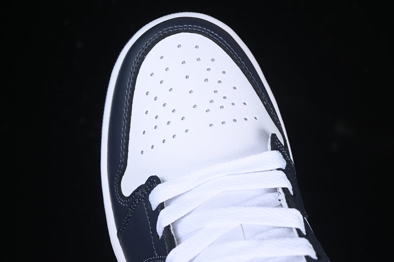 Nike Air Jordan 1 Low White Black Purple Sneakers