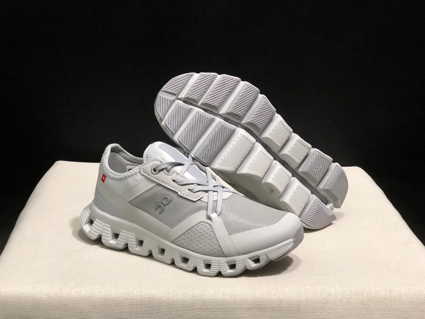 On Running Cloud X 3 AD Comfortable Wear-Resistant Training Shoes Clacier/Ash