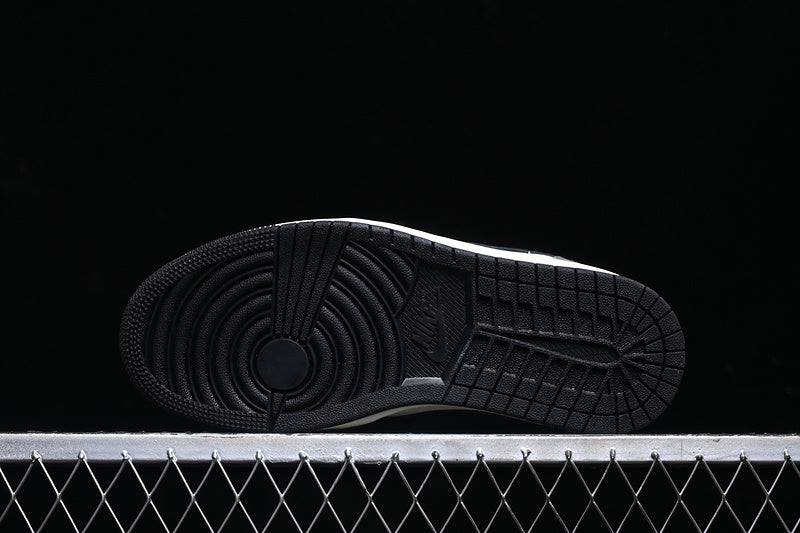Nike Air Jordan 1 Low Black White Green Sneakers