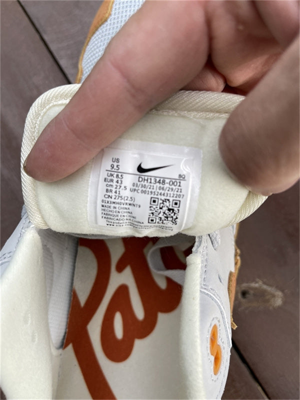 Nike Air Max 1 Patta Waves Monarch Brick Orange Pure Platinum Sneakers