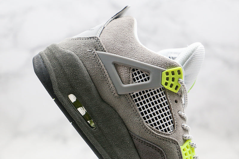 Nike Air Jordan 4 Retro SE Mid Neon Green Black Shoes