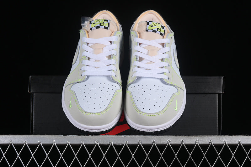 Nike Air Jordan 1 Low OG Black Sole White Ghost Green Sneakers
