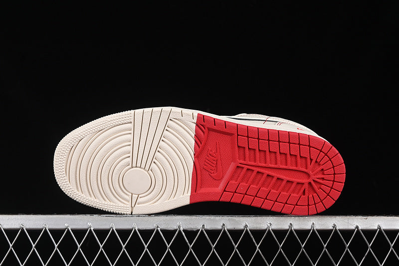 Nike Air Jordan 1 Low Red White Casual Sports Shoes