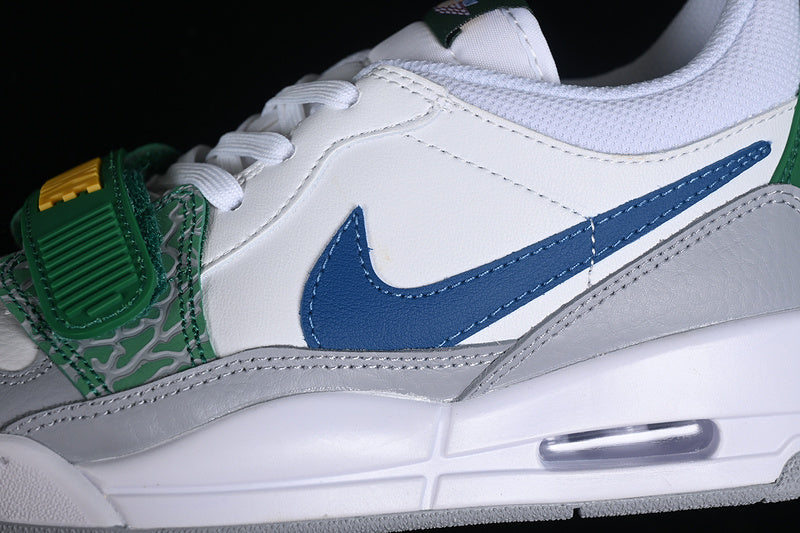 Nike Air Jordan Legacy 312 Low White Wolf Grey Pine Green Sneakers