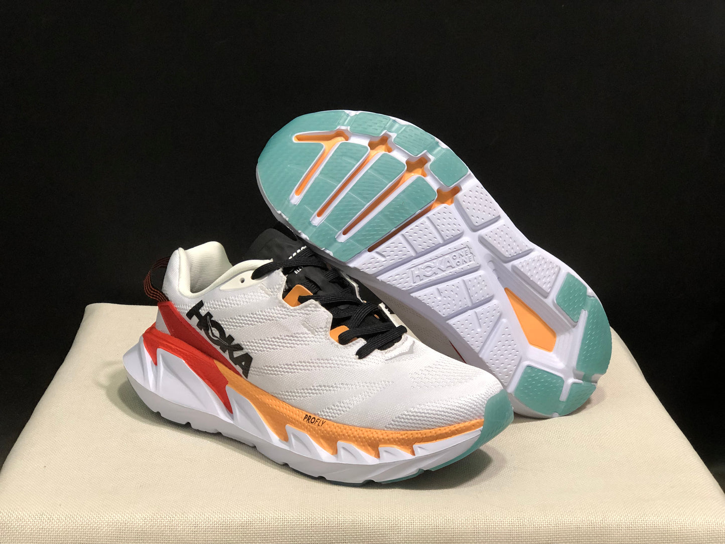 Hoka One One Elevon 2 White Anti-slip Wear-resistant Running Shoes Sneakers