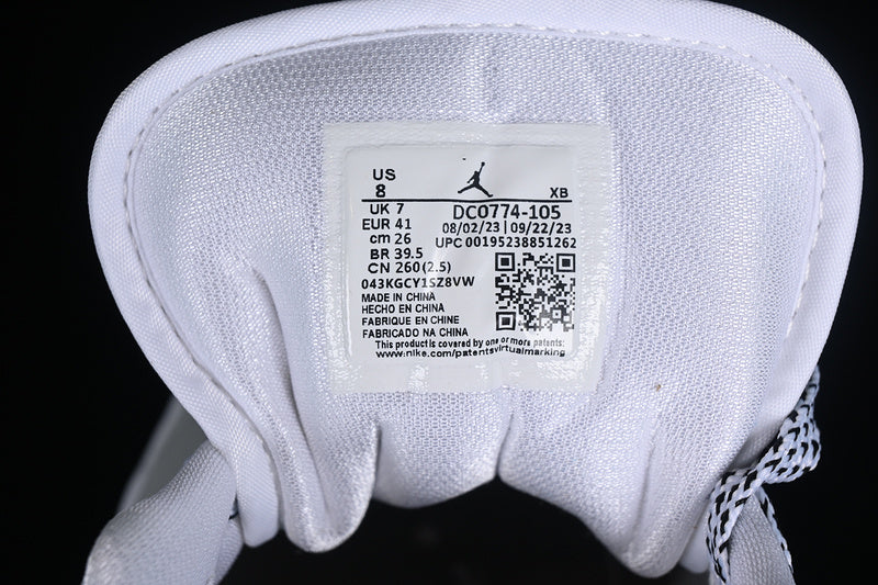 Nike Air Jordan 1 Low White Wolf Grey Aluminum Sneakers