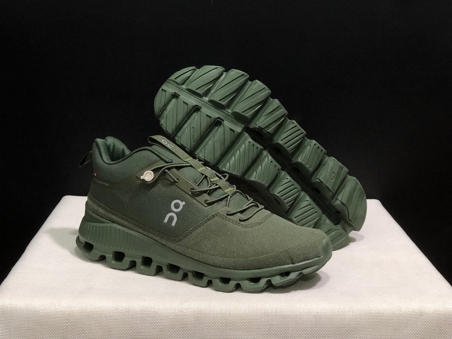 On Running Cloud Hi Edge Outdoor Training Running Shoes Forest Green