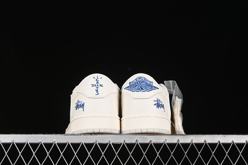 Nike Air Jordan 1 Low OG SP Off-White Travis Scott Fragment Design White Sneakers